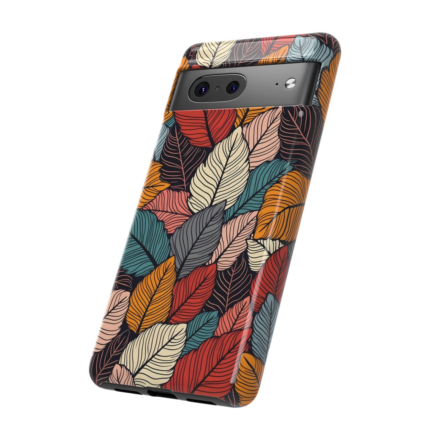 Colorful Abstract Leaves Pattern Design