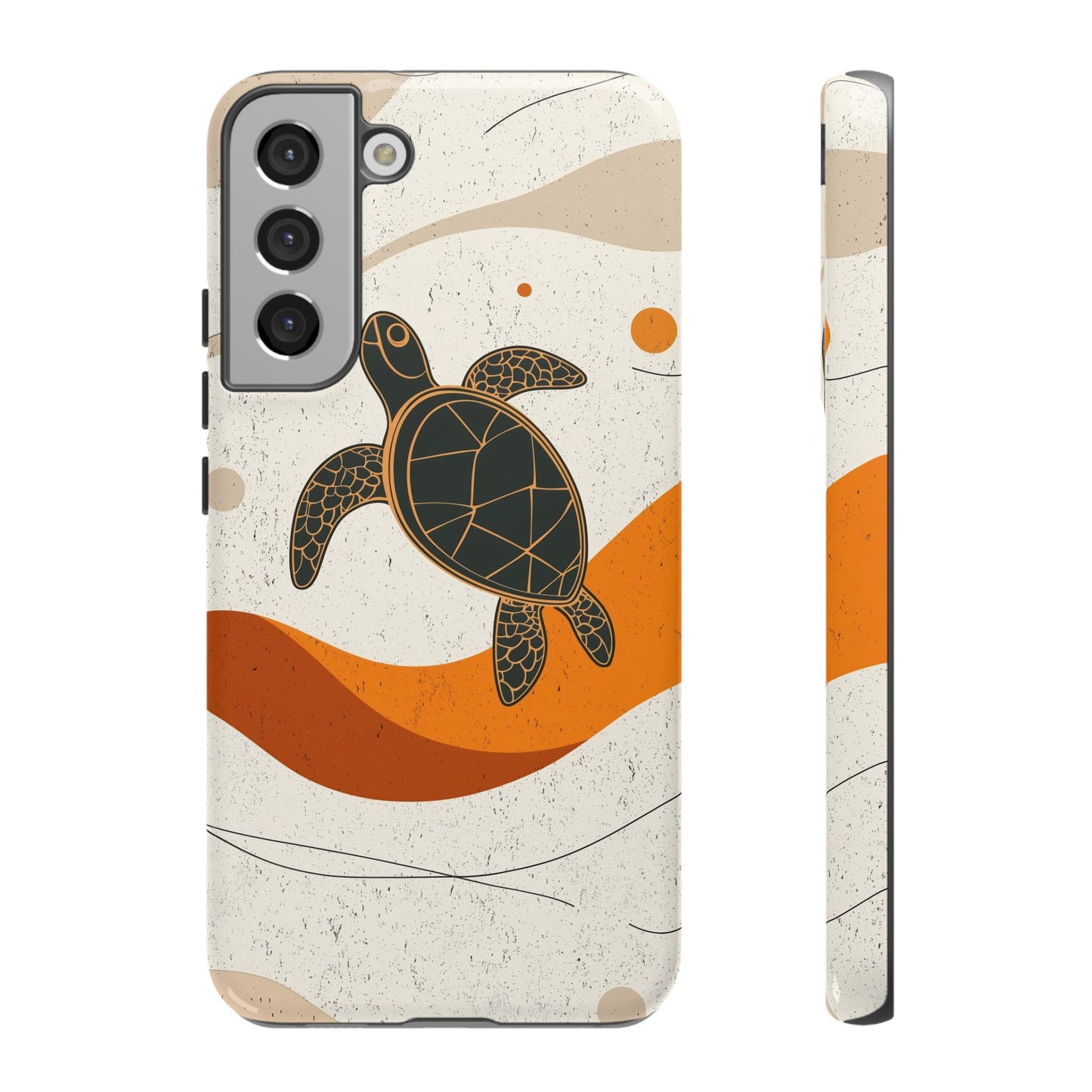 Flow of the Tide: Abstract Turtle Drift Phone Case for iPhone, Samsung & Pixel
