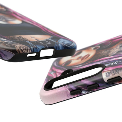 Tattooed Rebel – Gothic Cat Spirit Mobile Cover