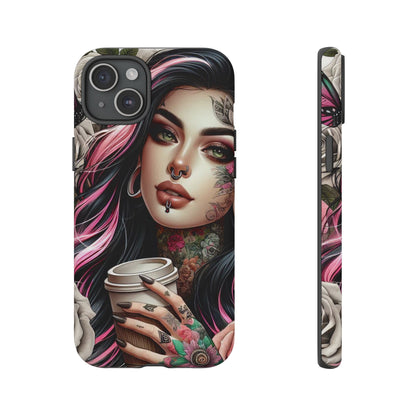 Gothic Rose Coffee Queen Mobile Case