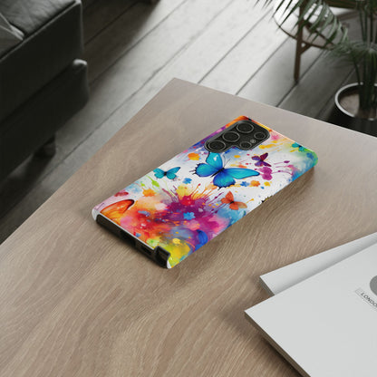 Vibrant Watercolor Butterfly Mobile Case