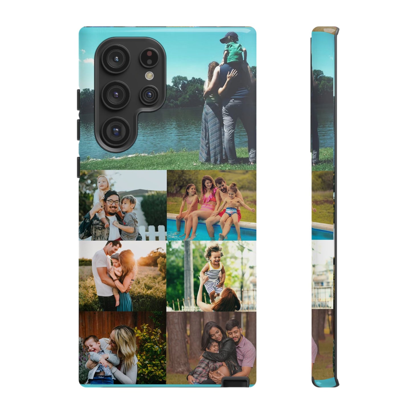 Personalised Custom Photo Collage Phone Case – Add Your Images/Loving Memory – Unique Gift for iPhone, Samsung  & Google Pixel – Protective & Stylish Cover, Couples Gift