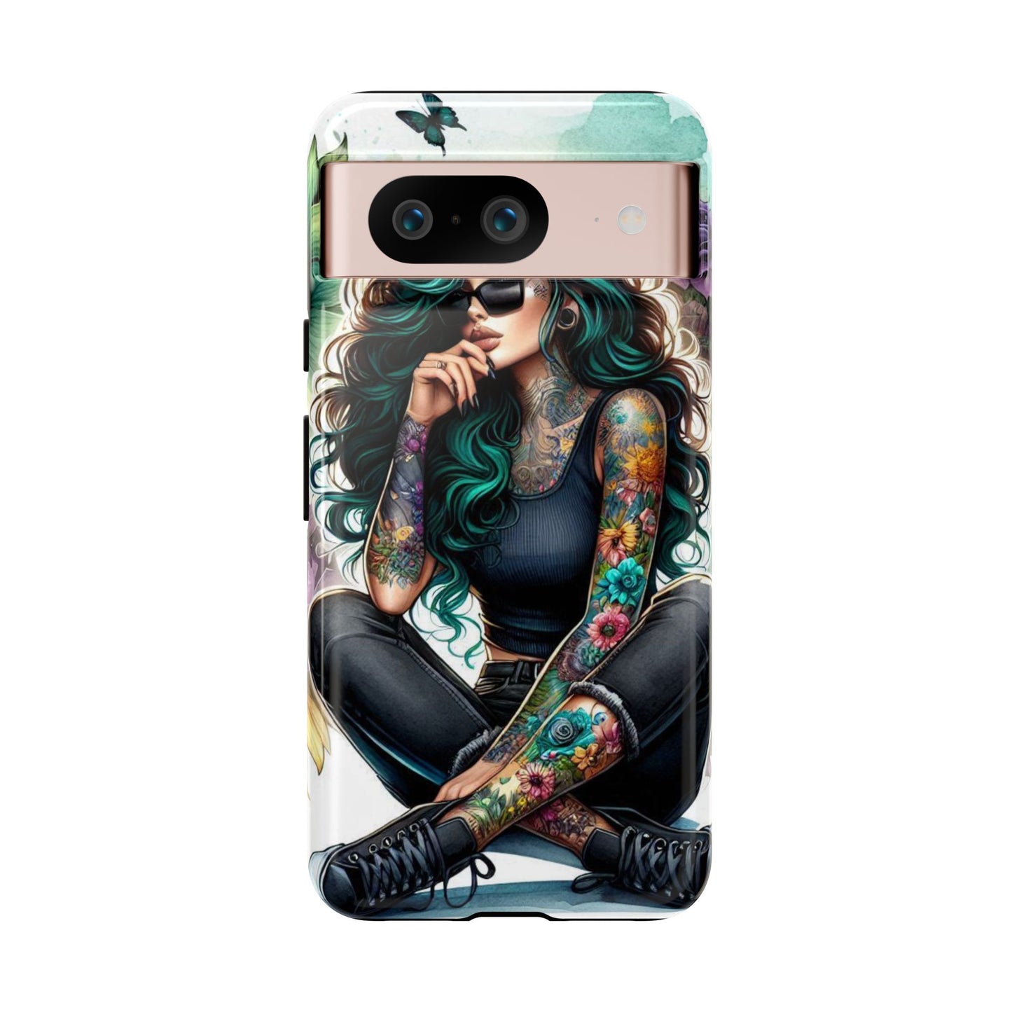 Urban Wildflower – Edgy Tattooed Beauty Mobile Cover