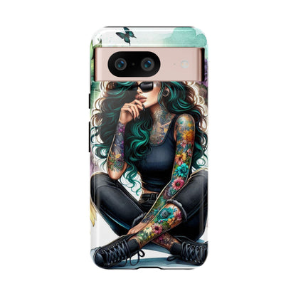 Urban Wildflower – Edgy Tattooed Beauty Mobile Cover