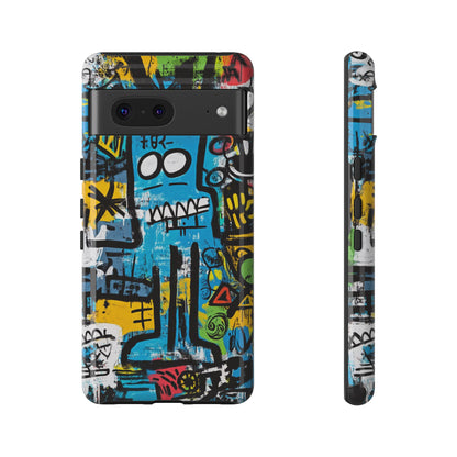 Basquiat Design Phone Case – Unique Street Art Protector - iPhone, Samsung & Google Pixel Cover - Artistic Painting Case,  Art Lover Gift