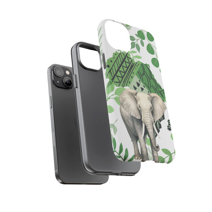 Tropical Elephant Mobile Cover – Nature-Inspired Boho Art