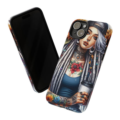 Sunflower Queen – Boho Rebel Tattoo Mobile Cover