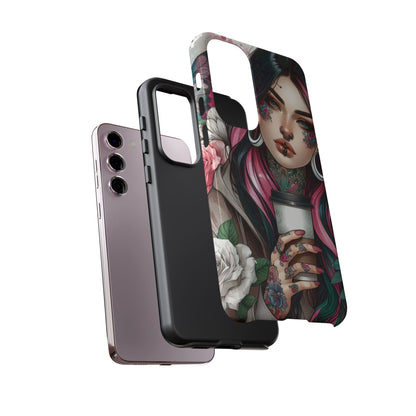 Tattooed Coffee Lover Art Mobile Case