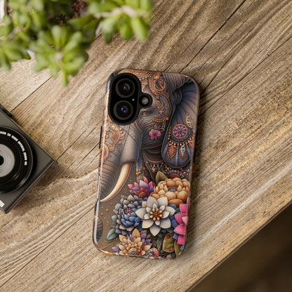 Royal Ornate Elephant Mobile Cover – Luxurious Bohemian Art