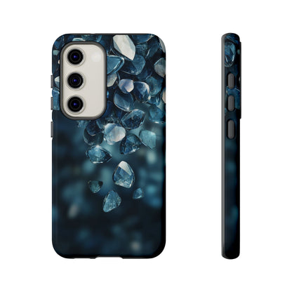 Blue Crystal Aesthetic Phone Case for iPhone, Google Pixel, Samsung