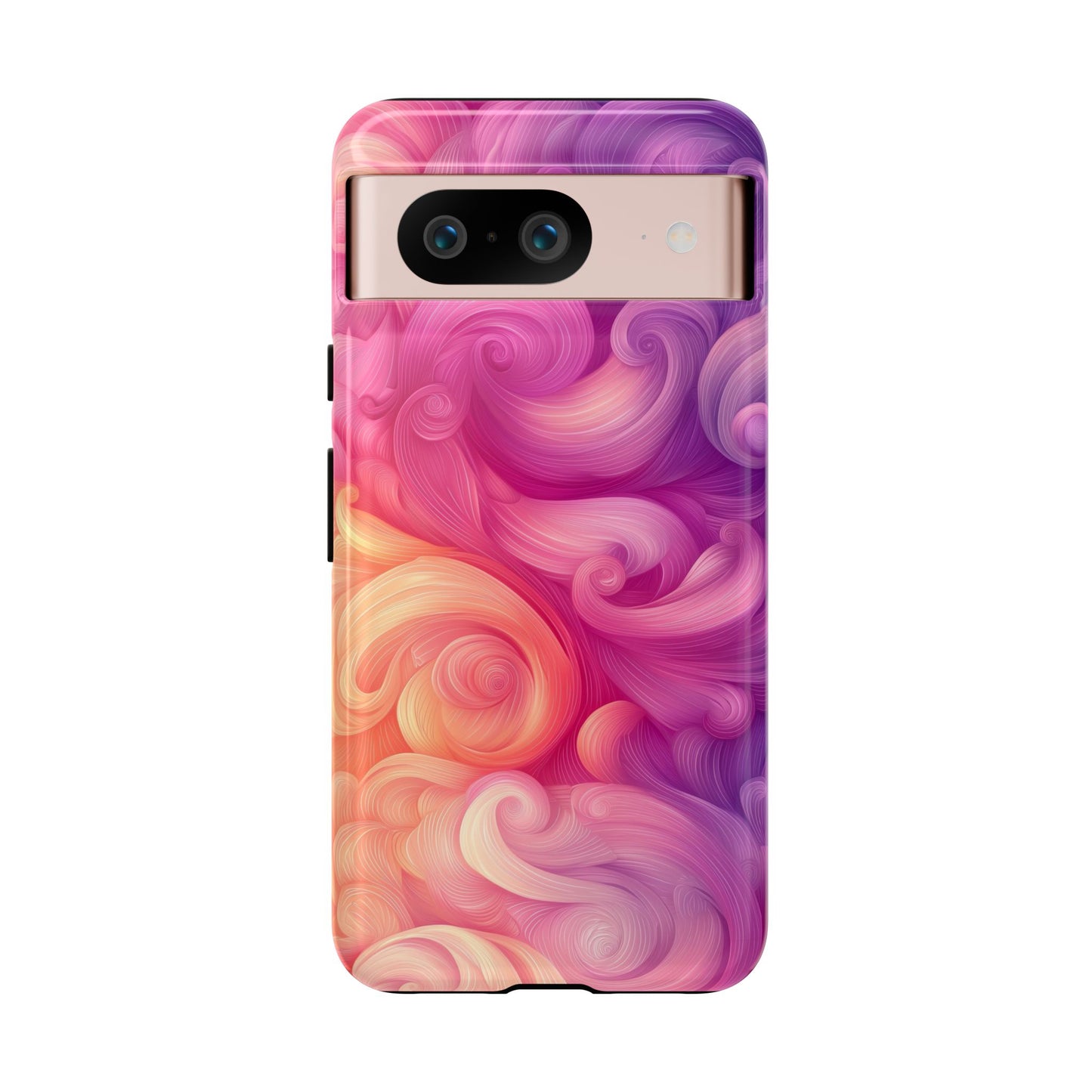 Cotton Candy Swirl Watercolor Phone Case for iPhone, google Pixel & Samsung