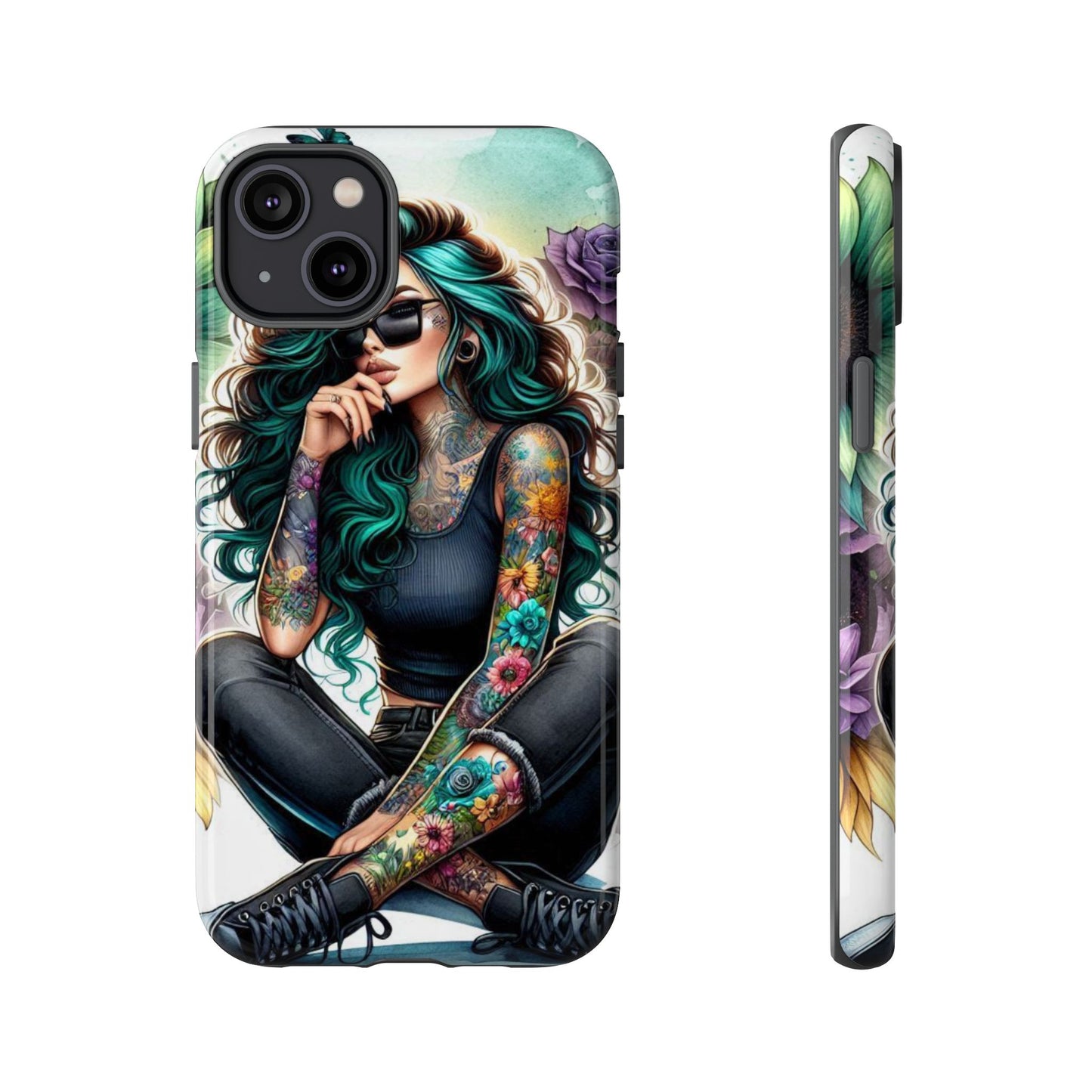 Urban Wildflower – Edgy Tattooed Beauty Mobile Cover