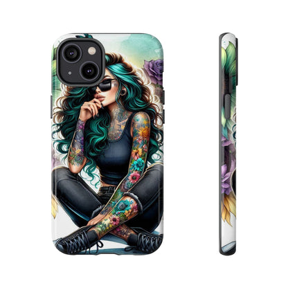 Urban Wildflower – Edgy Tattooed Beauty Mobile Cover