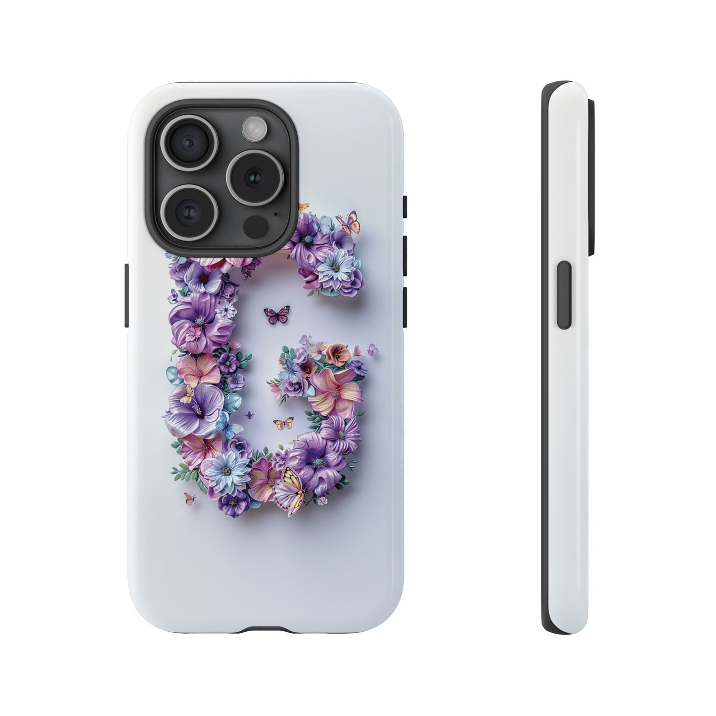 Floral Letter G Phone Case – Personalized Aesthetic Cover for iPhone, Samsung & Google Pixel