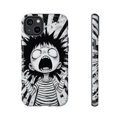Maximum Panic Mode | Scream Kid Art  Phone Case for iPhone, Samsung & Pixel