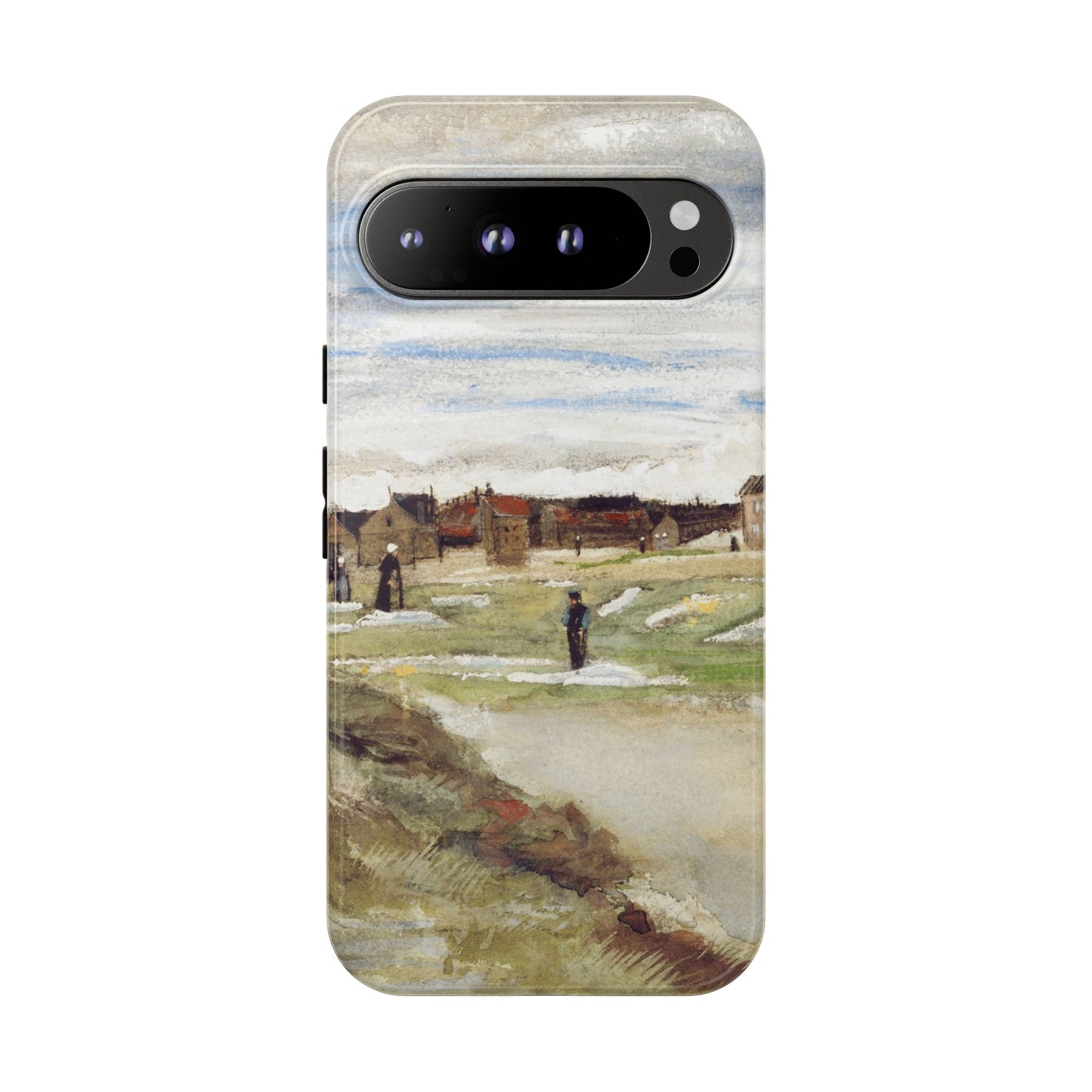 Van Gogh Village Painting Phone Case - iPhone, Samsung, Pixel - Art Print Cover, Gift for Art Lovers