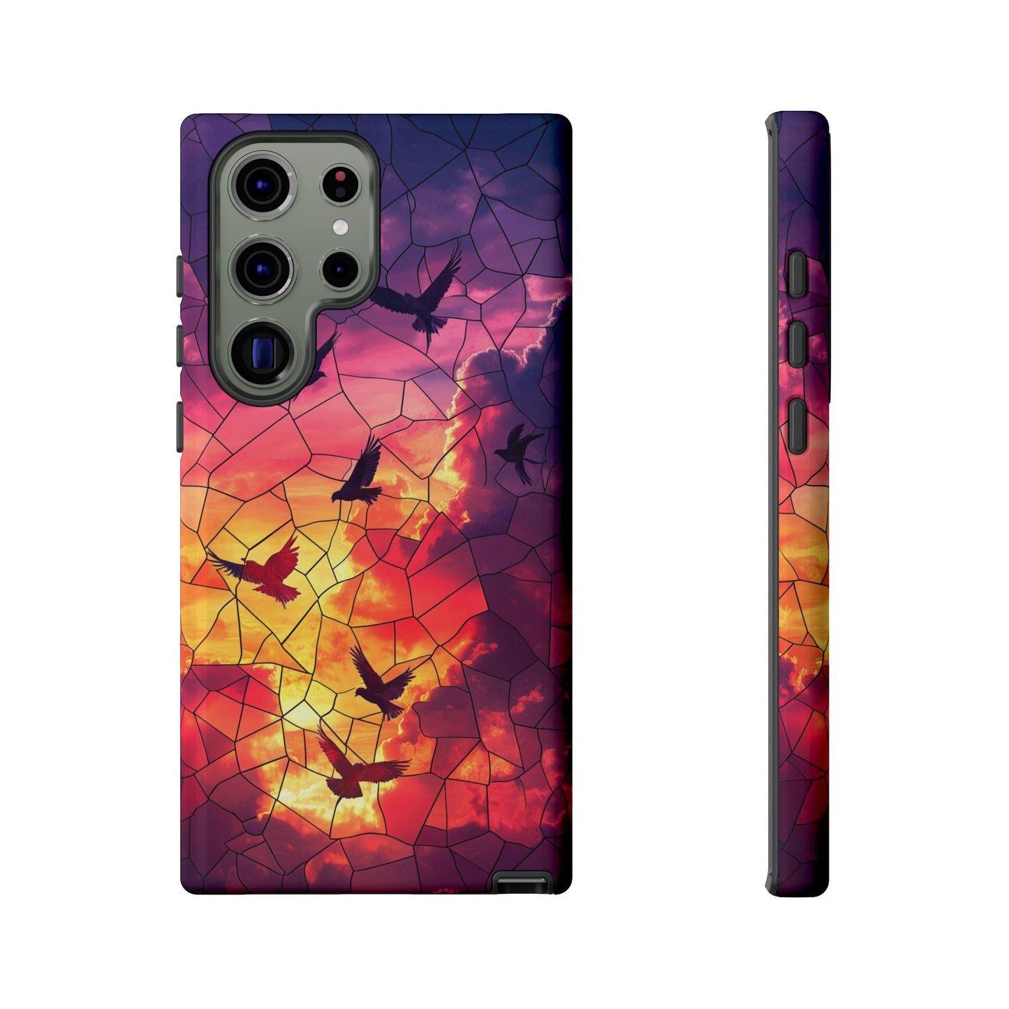 Chorus of Flight – Mosaic Birds Phone Case for iPhone, Samsung & Pixel
