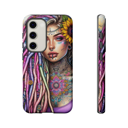 Boho Mandala Goddess – Ethereal Tattoo Art Mobile Cover