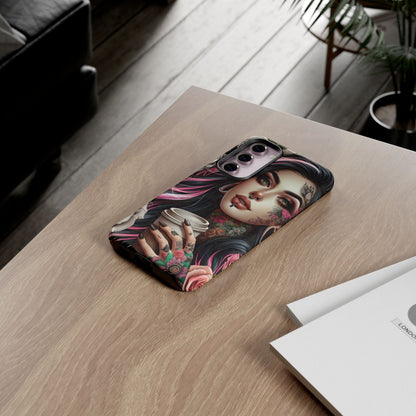 Gothic Rose Coffee Queen Mobile Case
