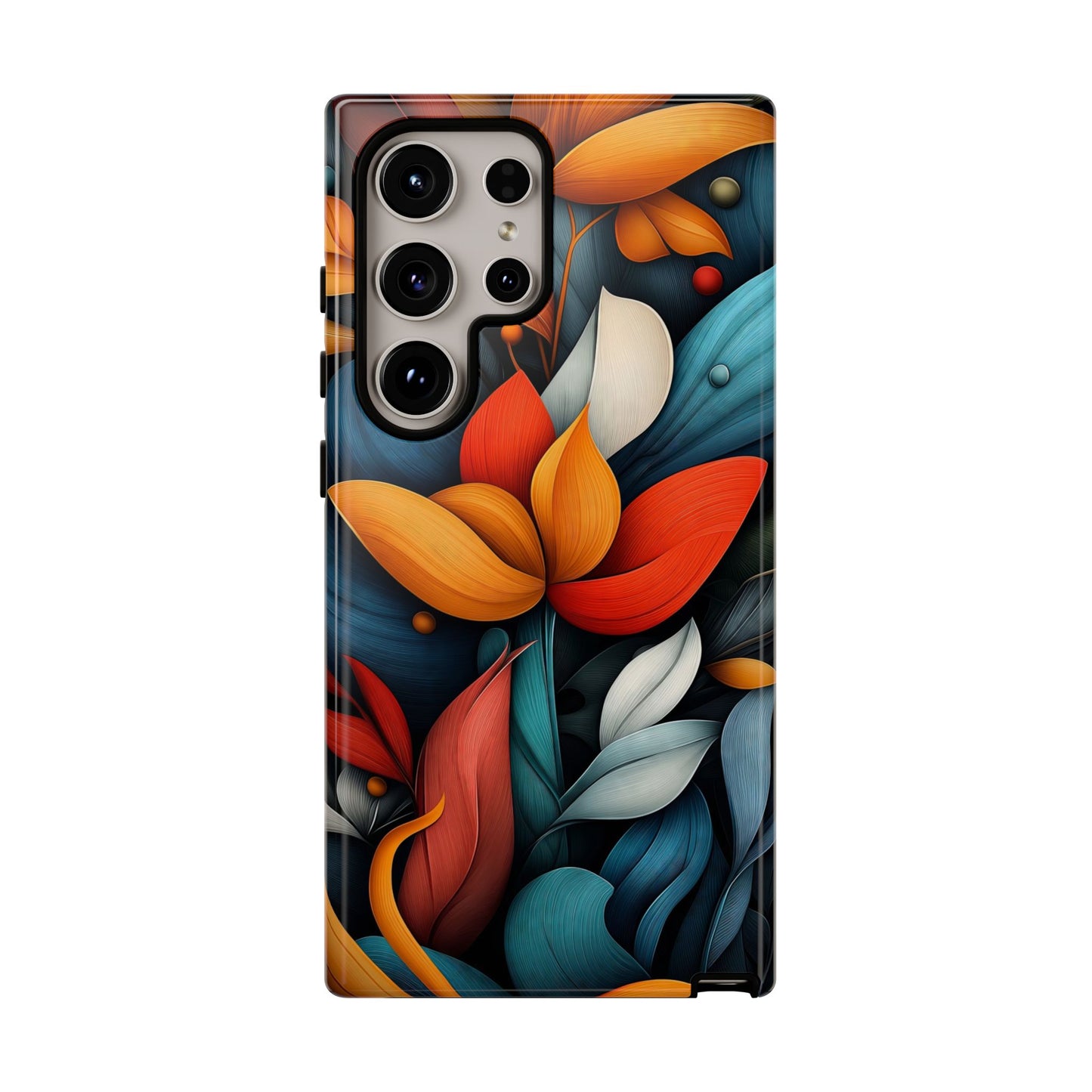 Velvet Bloom – Elegant Floral Art Phone Case for iPhone, Pixel & Samsung