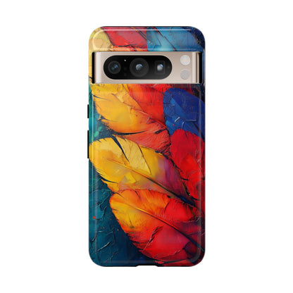 Tropical Macaw Feather Phone Case for iPhone, Samsung & Google Pixel