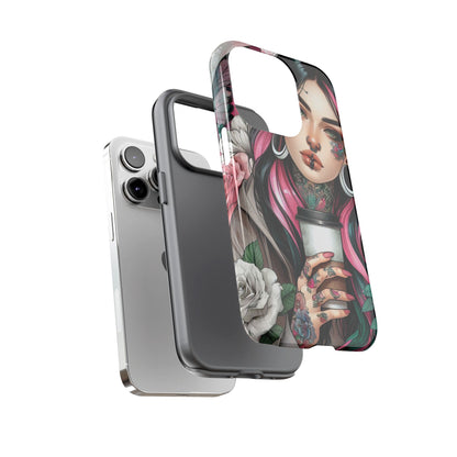 Tattooed Coffee Lover Art Mobile Case