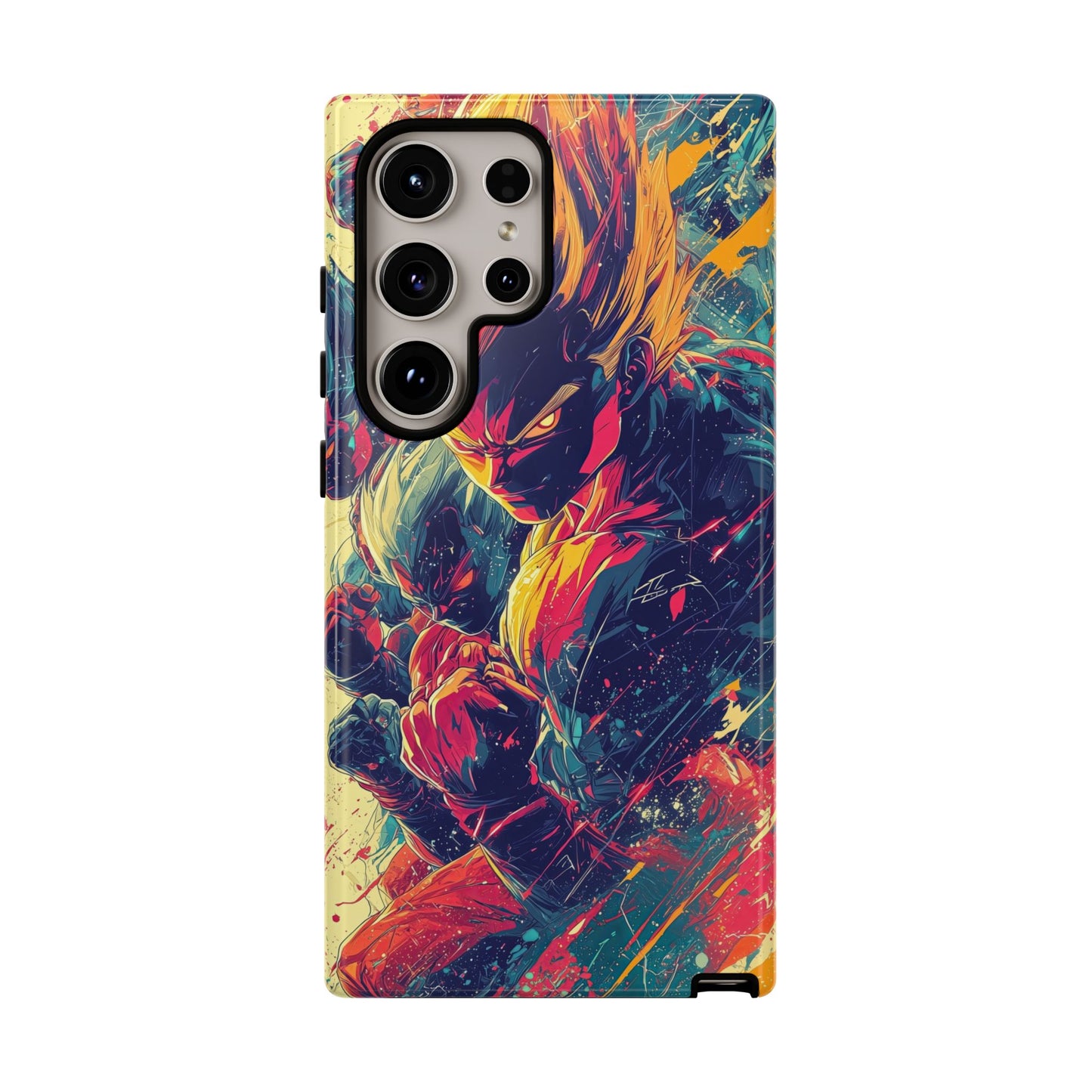 Saiyan Fury | Anime Warrior Power Surge | Comic Style Dragon Battle Phone Case for iPhone, Samsung & Pixel