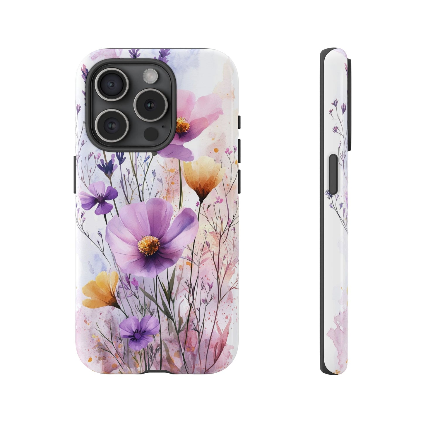 Wildflower Symphony Watercolor Phone Case for iPhone, google Pixel & Samsung
