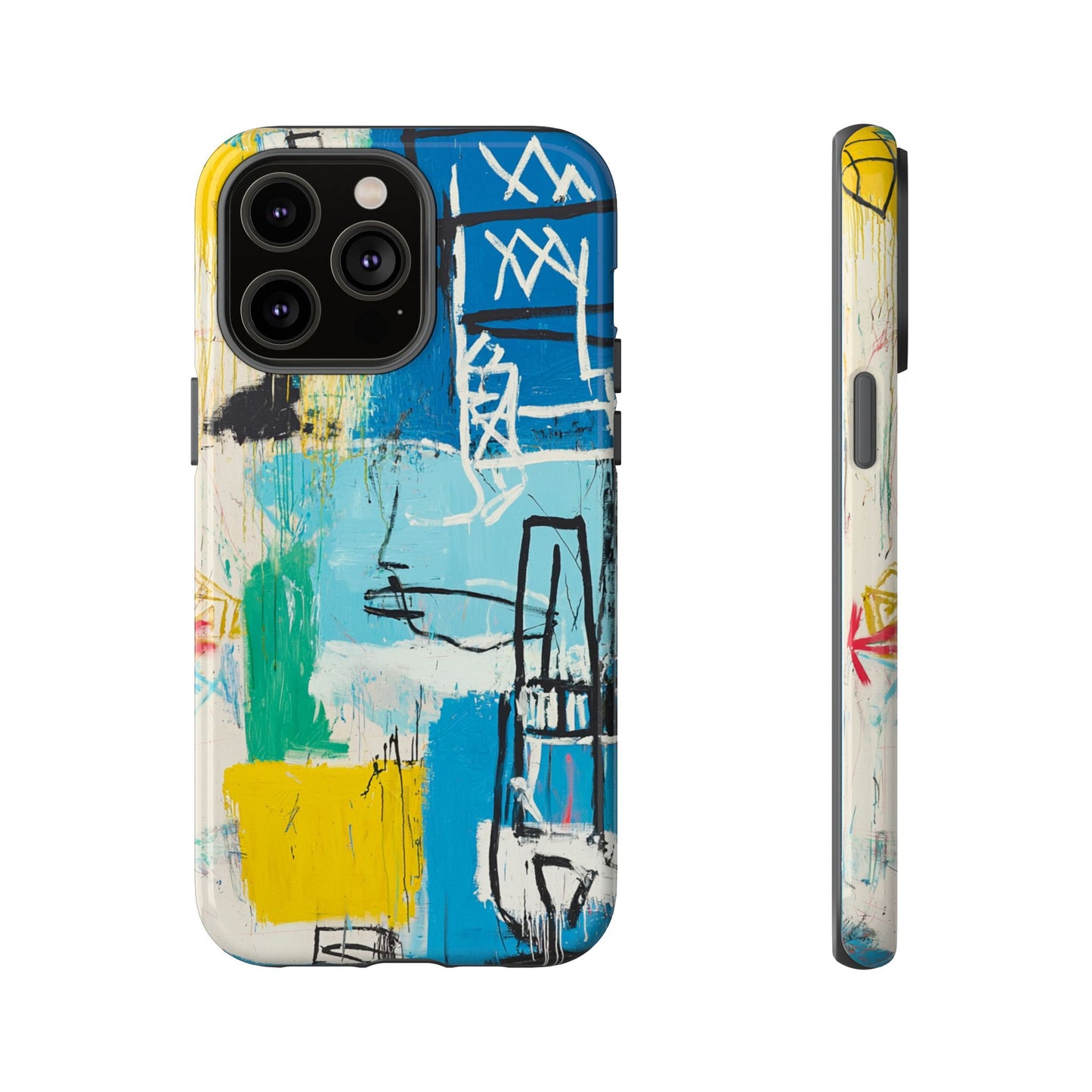 Artistic Phone Case – Jean-Michel Basquiat Graffiti Art - iPhone, Samsung & Google Pixel Cover - Artistic Painting Case,  Art Lover Gift