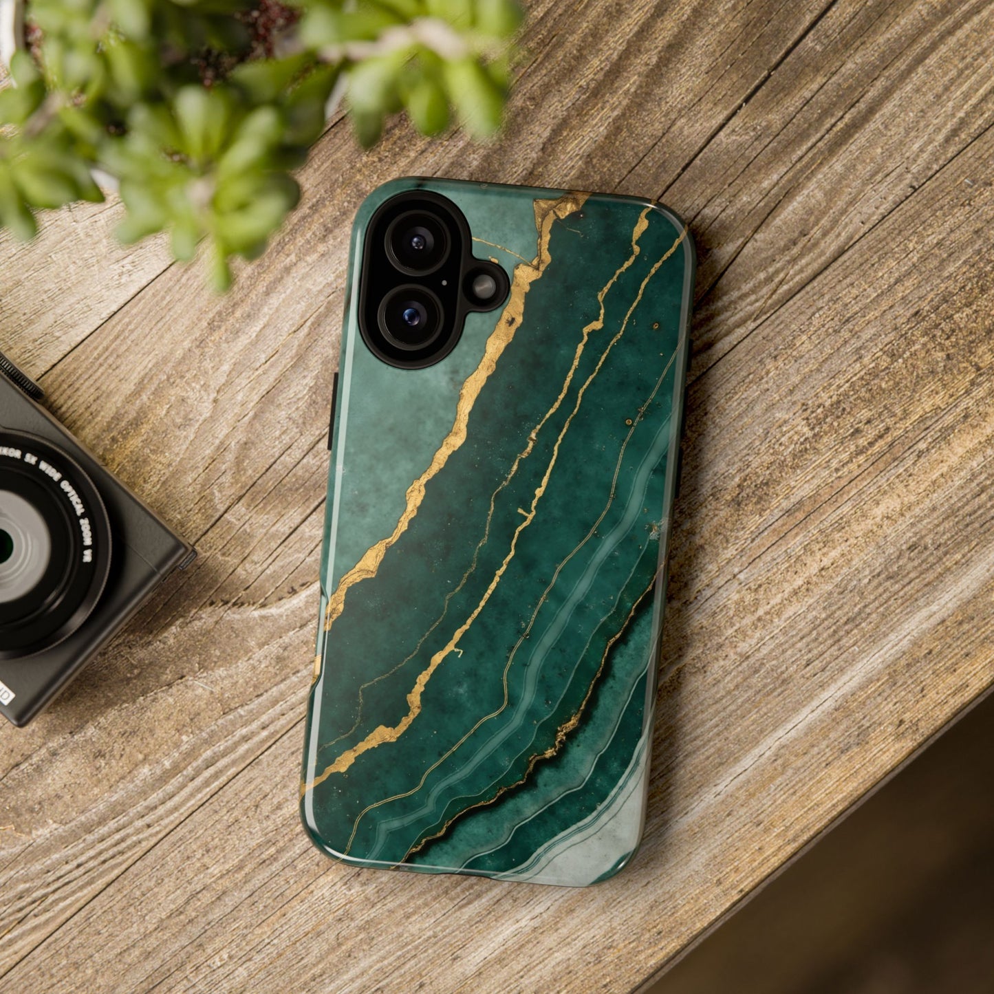 Jade Green Marble Case Design