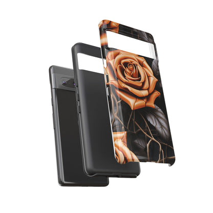 Midnight Gold Rose Mobile Case
