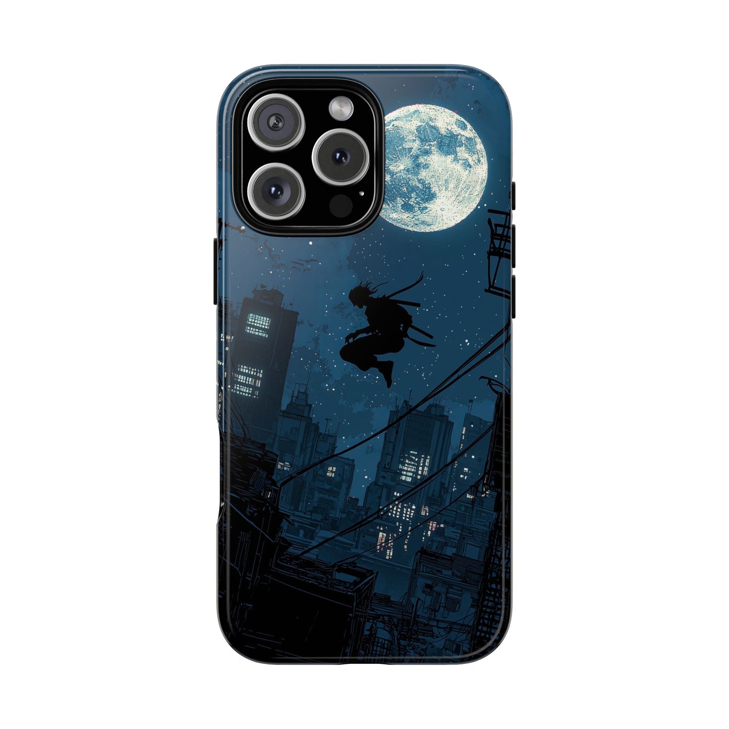 Moonlit Shadows: The Silent Ninja Phone Case for iPhone, Samsung & Pixel