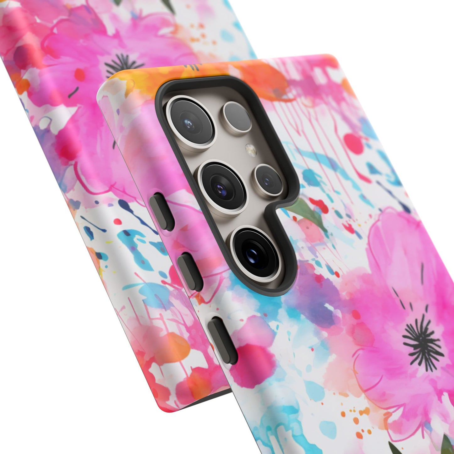 Vibrant Watercolor Floral Phone Case – Artistic & Colorful Design