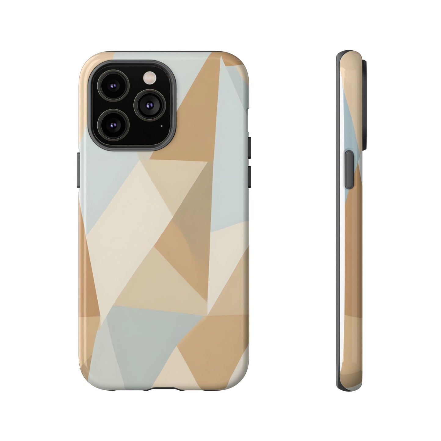 Neutral Geometrical Triangular Abstract Pattern
