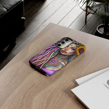 Boho Mandala Goddess – Ethereal Tattoo Art Mobile Cover