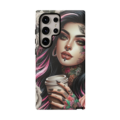 Gothic Rose Coffee Queen Mobile Case