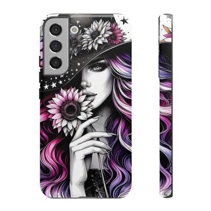 Mystic Bloom – Enchanted Witch & Floral Elegance Mobile Cover
