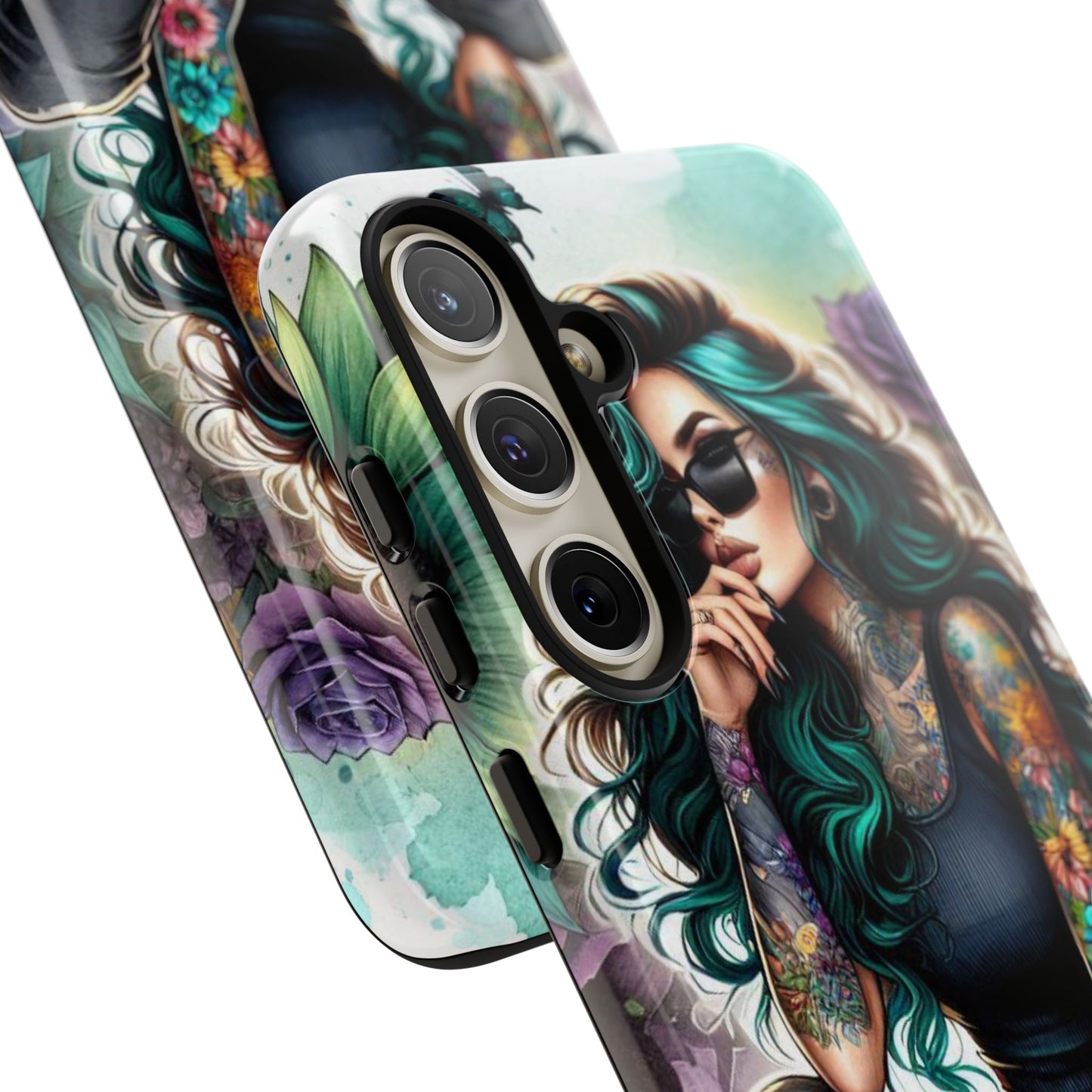 Urban Wildflower – Edgy Tattooed Beauty Mobile Cover