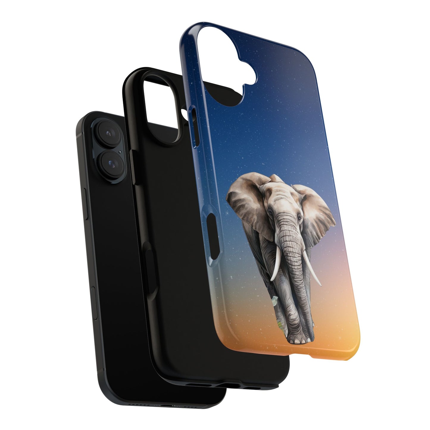 Celestial Elephant Mobile Cover – Dreamy Night Sky Aesthetic