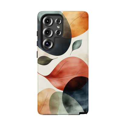 Tranquil Tones Terrazzo Leaves Print Phone Case for iPhone, Pixel & Samsung