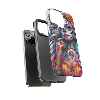 Sugar Skull Goddess – Día de los Muertos Floral Queen Mobile Cover