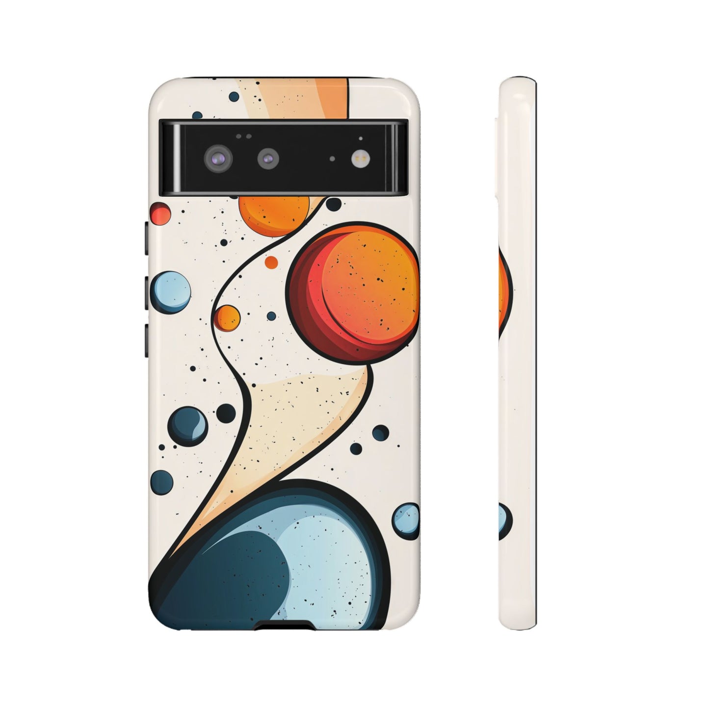 Solar Drift – Abstract Orbital Phone Case for iPhone, Samsung & Pixel