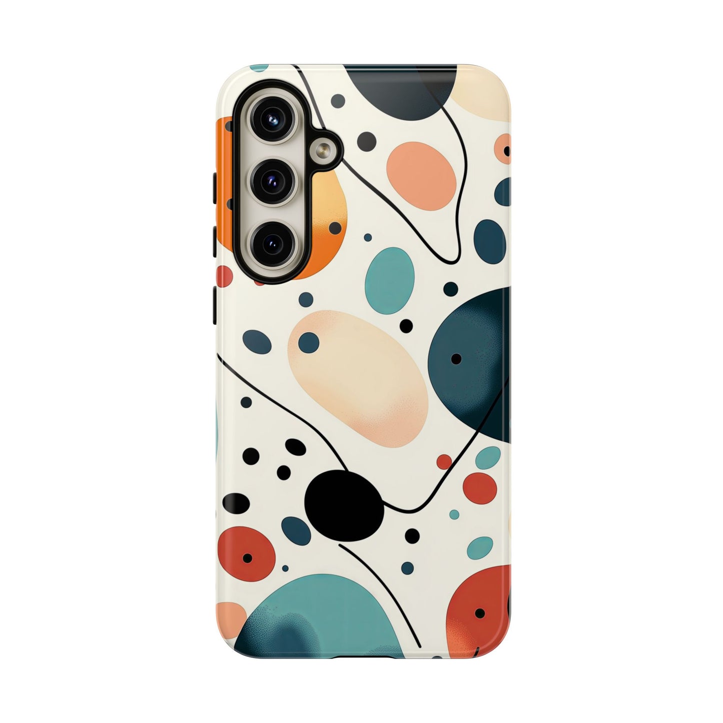 Retro Pop Pebbles – Abstract Vibe Phone Case for iPhone, Samsung & Pixel