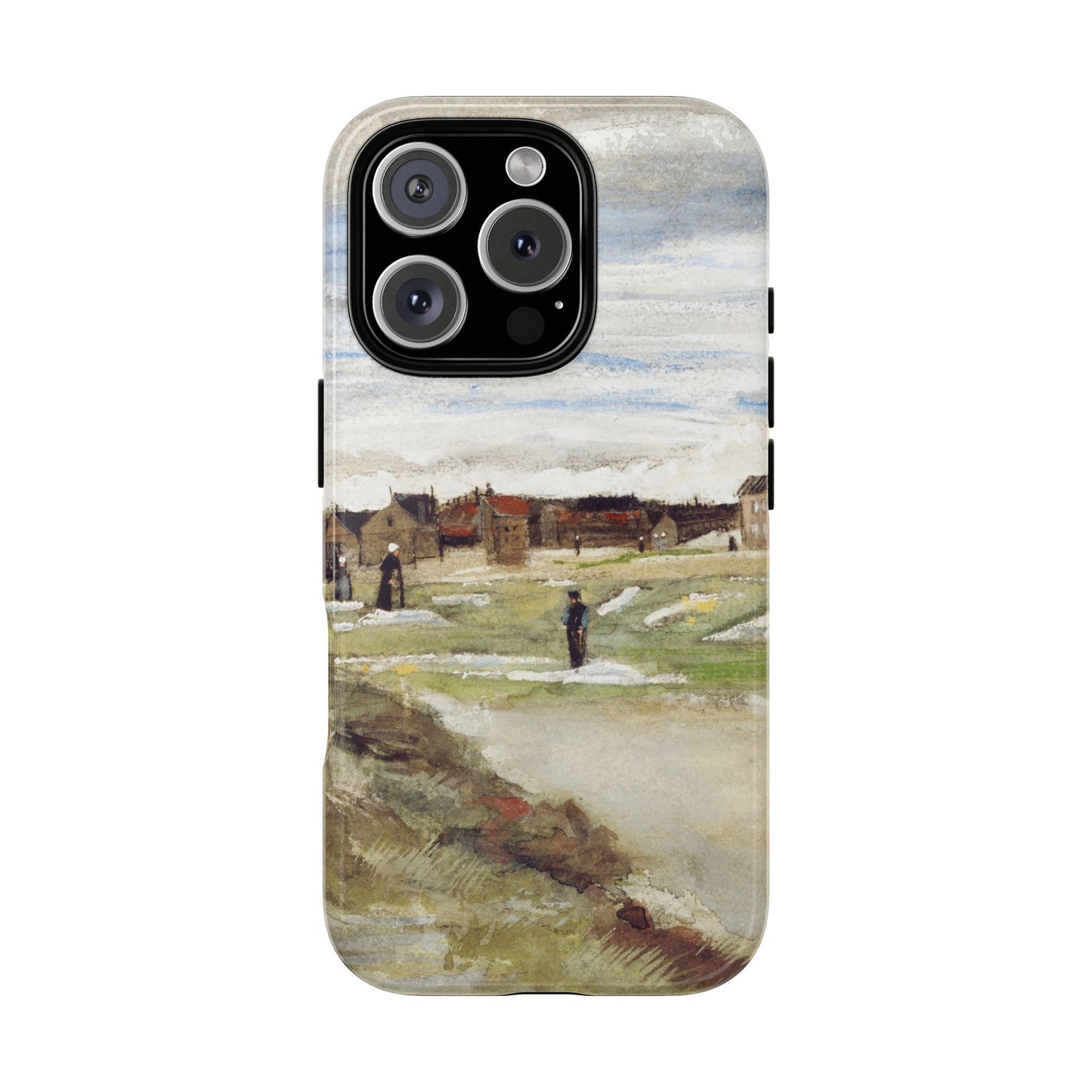 Van Gogh Village Painting Phone Case - iPhone, Samsung, Pixel - Art Print Cover, Gift for Art Lovers