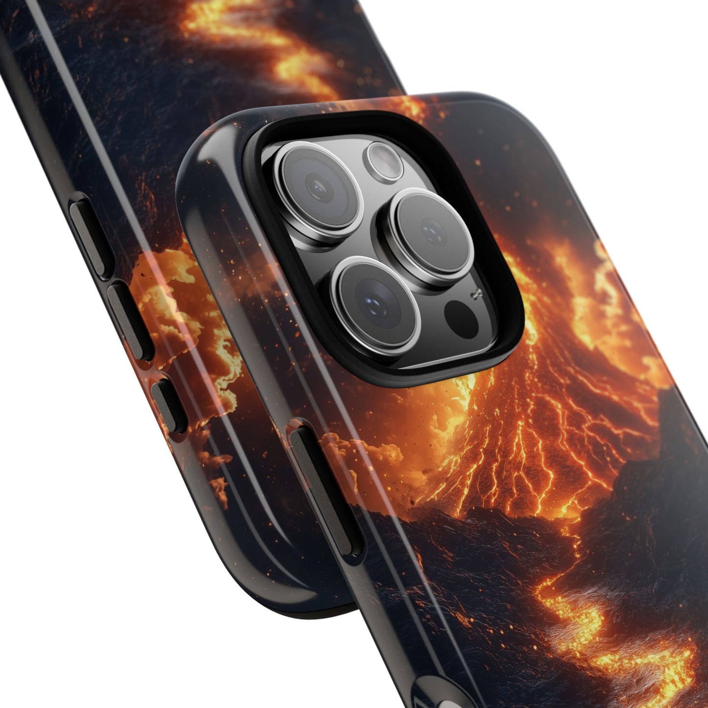 Erupting Volcano Lava Flow Phone Case for iPhone, Samsung & Pixel