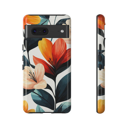 Sunset Garden Floral Case | Vibrant Bloom Design for iPhone, Pixel & Samsung