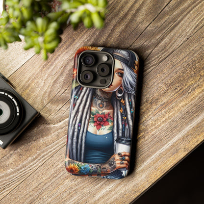Sunflower Queen – Boho Rebel Tattoo Mobile Cover