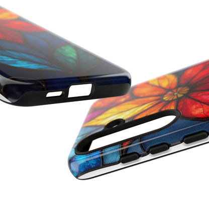 Radiant Blossom: Red and Orange Floral Elegance