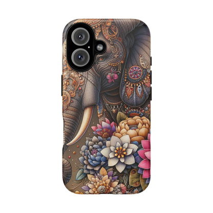 Royal Ornate Elephant Mobile Cover – Luxurious Bohemian Art