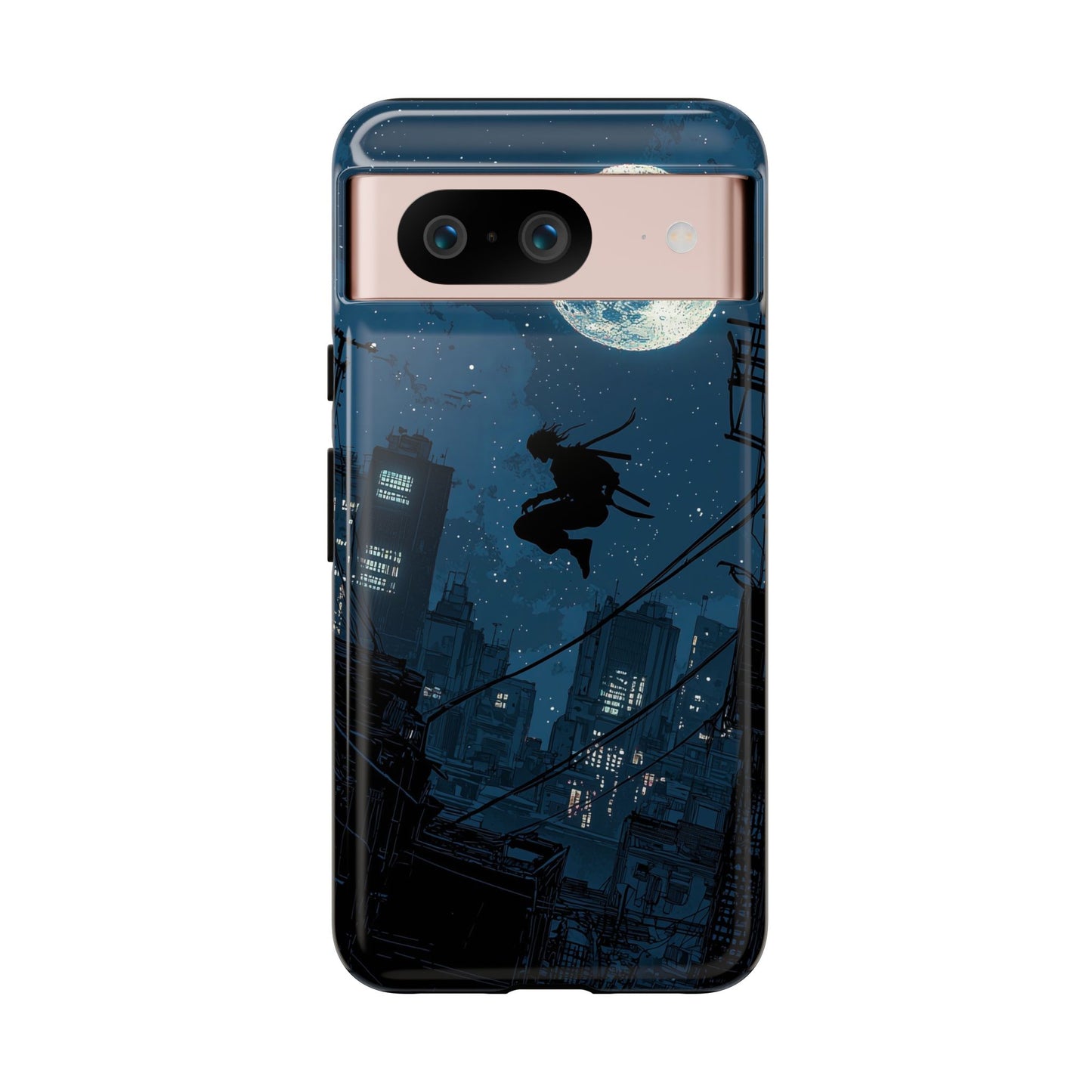 Moonlit Shadows: The Silent Ninja Phone Case for iPhone, Samsung & Pixel
